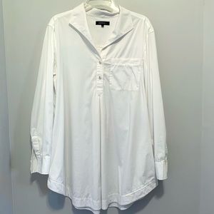 Lafayette 148 New York White Tunic Top